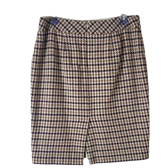 Talbots Petites Houndstooth Pencil Skirt 10 Petite - Picture 3 of 7
